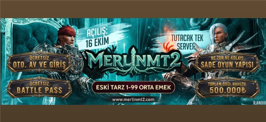 Merlin MT2 1-99 Orta - Eski Tarz, 500K TL Ödüllü, 16 Ekim'de Açılıyor