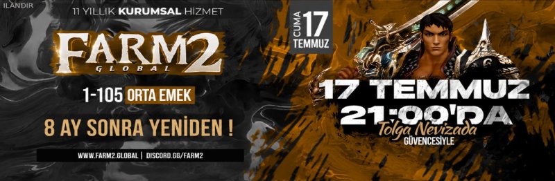 Metin2 Farm2 Yükseliş: 1-105 Seviye Orta Emek | Otomatik Av, Ticaret Camı ve TL Ödüllü Turnuvalarla Rekabetin Yeni Adresi