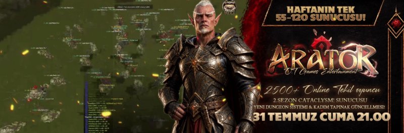 Arator2: 55-1000 Orta Emek Seviye Aralığı, Ücretsiz Oto Av, BattlePass ve Legal Satış Destekli Yeni Nesil Metin2 Deneyimi