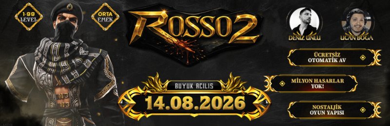 Rosso2: 1-99 Orta Emek, Ücretsiz Oto Av ve 100.000 TL Ödüllü Yaz Serüveni!