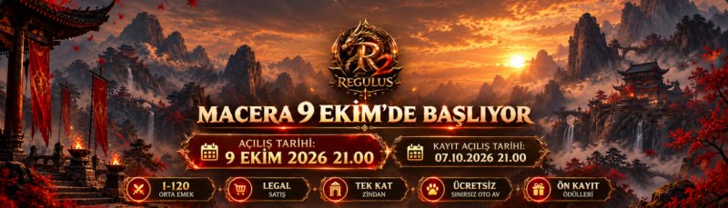 Regulus2: 1-120 Orta Emek Metin2 PvP Server - TL Ödüllü Turnuvalar, Oto Login & Bağırma, Legal Satış İmkanı!