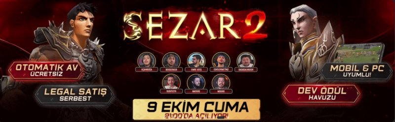 Sezar2 Prime: 1-99 Zorlu Emek, Otomatik Av, Mobil Uyumlu, Güvenilir Satış İmkanlı Bir Metin2 Deneyimi